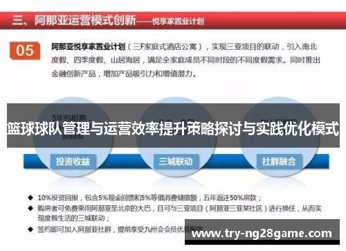 篮球球队管理与运营效率提升策略探讨与实践优化模式 篮球球队管理与运营效率提升策略探讨与实践优化模式